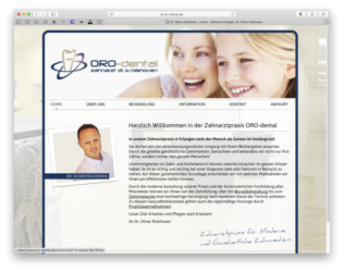 <a href="http://www.oro-dental.de" target="_blank">www.oro-dental.de</a><br />Zahnarztpraxis ORO-dental<br />April 2020 - Technologie: netissimoCMS responsive (18/23)
