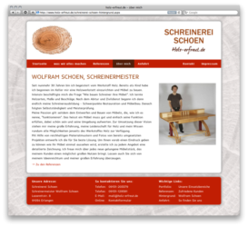 <a href='http://www.holz-erfreut.de' target='_blank'>www.holz-erfreut.de</a><br />Schreinerei Schoen in Erlangen<br />Dezember 2013 - Technologie: netissimoCMS responsive<br/>&nbsp; (51/67)