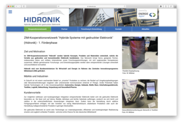 <a href="http://www.hidronik.de" target="_blank">www.hidronik.de</a><br />Hidronik. Hybride Systeme mit gedruckter Elektronik<br />Juli 2020 - Technologie: netissimoCMS responsive (20/27)