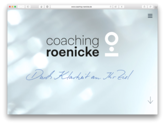<a href="http://www.coaching-roenicke.de" target="_blank">www.coaching-roenicke.de</a><br />Coaching Roenicke<br />Gemeinschaftsproduktion mit Oliver Stumpf von <a href="http://www.pool-x.de" target="_blank">www.pool-x.de</a> <br />Februar 2019 - Technologie: netissimoCMS responsive (24/120)